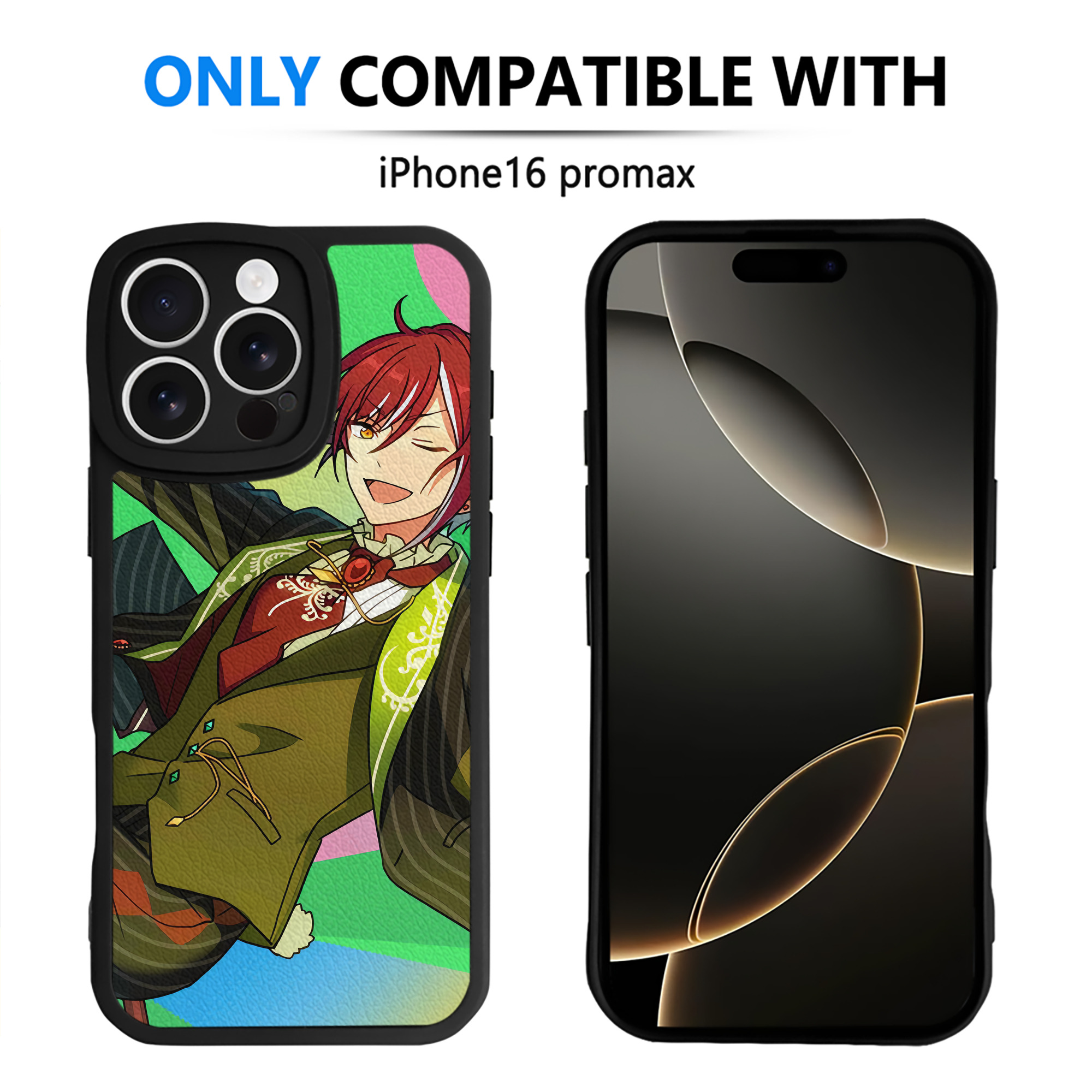 （画像用） あんさんぶるスターズ! Ensemble Stars 【iPhone 16シリーズ対応】シリコンスマホケース（レザー調） 材質：シリコン
